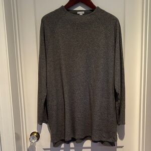 Pure Jill J Jill 100% cotton mock neck tunic with pockets